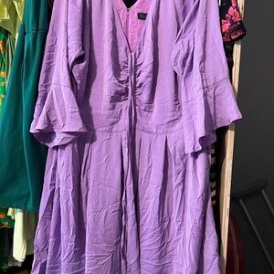 Lavender bell sleeve Dress